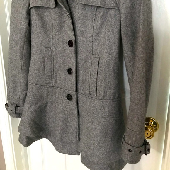 Guess Vintage Wool Gray Peacoat - Picture 5 of 16